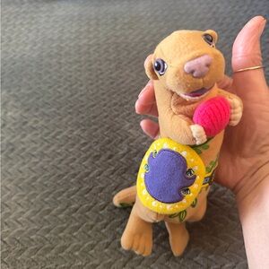 Disney Tan Plush Ferret Toy with Pink and Purple Details